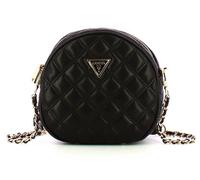 Guess Giully Bolsa Circular Acolchada Cruzada Para Mujeres En Negro