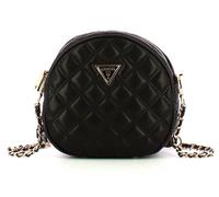 Guess Giully Bolsa Circular Acolchada Cruzada Para Mujeres En Negro