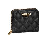 GUESS Giully - Cartera pequeña con Cremallera Alrededor para Mujer, Talla única, Black, Talla única