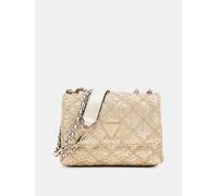 GUESS Giully II Mini Two Compartment Convertible Flap Bag Gold