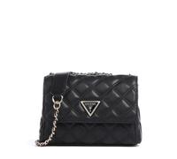 Guess Giully Mini Bolso de hombro negro, imitación de cuero, mujer