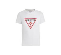 GUESS JEANS T-SHIRT MANICHE CORTE DONNA BIANCO