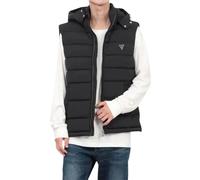 Guess- GJ Triangle Doudoune sans manche- Jackets- Hombre- Negro- S- GJ Triangle Doudoune sans manche