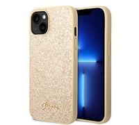 Guess Glitter Flakes Compatible con iPhone 14 Plus - Oro, Negro