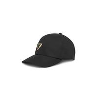 GUESS Gorra de Béisbol Clásica, Negro, con Emblema Triangular Decorativo, Ajustable