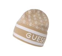 GUESS Gorra 'SEVYN 4G LOGO BEANIE SWTR' beige / blanco 55-60 EUR