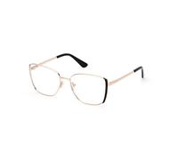 Guess Gu2903 col.028 gafas mujer montura de metal polvo acabado lateral en la parte frontal negra forma cuadrada. Cal.54-16 (140), 028 - Metal cipria, acabado lateral en la parte delantera negra, 54