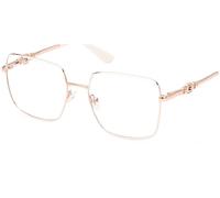 Guess Mujer GU2953 024 Marcos de vista Metal Blanco Cuadrada Normal