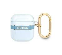 Guess GUA2HHTSB Funda AirPods Corazón Transparente - Azul
