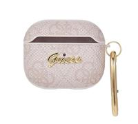 Guess GUA34GSMP - Funda para AirPods 3 Rosa 4G Script Metal Collection