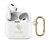 Guess GUA3UCG4GT - Funda para AirPods 3, colección Transparente con Purpurina