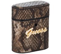 Guess GUACA2PUSNSMLBR Python Collection - Funda Protectora para Auriculares inalámbricos, Color marrón