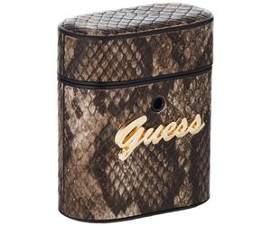 Guess GUACA2PUSNSMLBR Python Collection - Funda Protectora para Auriculares inalámbricos, Color marrón
