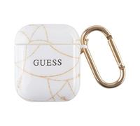 Guess GUACA2TPUCHWH Gold Chain Collection - Funda para AirPods, Color Blanco