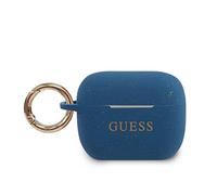 Guess GUACAPSILGLBL Estuche AirPods Pro Silicona Azul Brillo