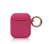 Guess GUACCSILGLFU - Funda de Silicona para estación de Acoplamiento Apple Airpods 1 + 2
