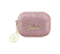 Guess GUAP2GLGSHP Estuche AirPods Pro 2 Glitter Script Corazón Rosa