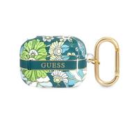 Guess GUAPHHFLN Funda AirPods Pro Colección Flower Strap - Verde