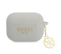 Guess GUAPLSC4EG Estuche de silicona para AirPods Pro Colección 4G Gris