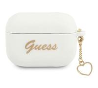 Guess GUAPLSCHSH FEA3SILRE - Carcasa para AirPods Pro, Color Blanco