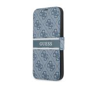 Guess GUBKP13S4GDBL Funda 4G Stripe Azul - iPhone 13 Mini