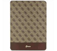Guess GUFCP12PS4SGW - Funda para iPad Pro de 12,9", diseño de rayas, color marrón