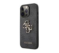 Guess GUHCP13L4GMGGR - Carcasa para iPhone 13 Pro / 13 6,1", Color Gris con Logotipo Big Metal
