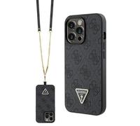 Guess GUHCP13LP4TDSCPK - Carcasa para iPhone 13 Pro / 13 de 6,1 pulgadas, color negro