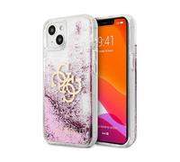Guess GUHCP13SLG4GPI Funda 4G Big Liquid Transparente - iPhone 13 Mini