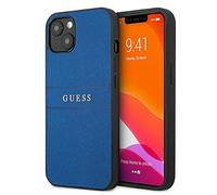 Guess GUHCP13SPSASBBL - Funda para iPhone 13 Mini 5,4", diseño de Saffiano, Color Azul