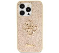 Guess Glitter Script Grande 4G, Oro - iPhone 13 Pro Max