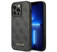 Guess GUHCP14LG4GFGR - Carcasa rígida para iPhone 14 Pro de 6,1", Color Gris y Gris