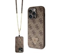 Guess Crossbody 4G Metal Logo, Marrón - iPhone 14 Pro