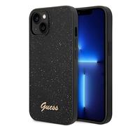 Guess GUHCP14MHGGSHK Glitter Flakes Compatible con iPhone 14 Plus Case - Negro