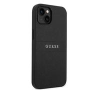 Guess Estuche Rígido Bolsa IPAD Saffiano Correa Negro para IPHONE 14 Plus 6,7"