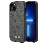 Guess GUHCP14SG4GFGR - Carcasa rígida para iPhone 14 de 6,1", Color Gris y Gris