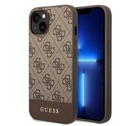 Guess GUHCP14SG4GLBR - Funda rígida para iPhone 14 de 6,1", Color marrón y marrón