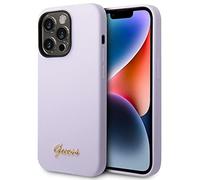 Guess GUHCP14XSLSMU - Carcasa rígida para iPhone 14 Pro MAX 6,7", Color Morado y Morado