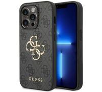 GUESS GUHCP15L4GMGGR - Carcasa para iPhone 15 Pro de 6,1", Color Gris
