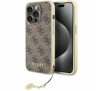 GUESS GUHCP15LGF4GBR - Carcasa para iPhone 15 Pro de 6,1", Color marrón