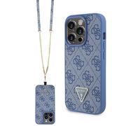 Guess Crossbody 4G Metal Logo, Azul - iPhone 15 Pro