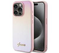 Guess GUHCP15LPSAIRSP Carcasa rígida para iPhone 15 Pro de 6,1 Pulgadas, Color Rosa