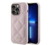 GUESS GUHCP15LPSQSQSP - Carcasa para iPhone 15 Pro de 6,1 Pulgadas, Color Rosa
