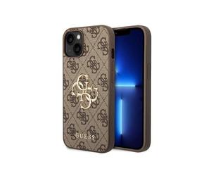 Guess GUHCP15M4GMGBR - Carcasa para iPhone 15 Plus de 6,7 Pulgadas, Color marrón