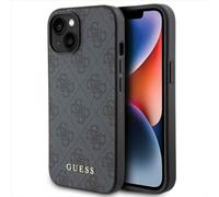 GUESS GUHCP15SG4GFGR - Carcasa rígida para iPhone 15 de 6,1 Pulgadas, Color Gris