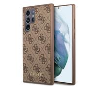 Guess GUHCS22LG4GFBR S22 Ultra S908 Brown/Brown Hard Case 4G