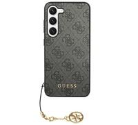 GUESS GUHCS24SGF4GGR Estuche rígido para S24 S921 Colección Charms 4G Negro