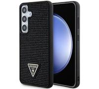 Guess GUHCS24SHDGPPK Estuche rígido para S24 S921 Triángulo de Diamantes de imitación Negro