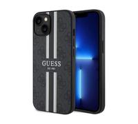 Guess GUHMP14SP4RPSK Funda 4G Stripe Para Magsafe Negro - iPhone 14