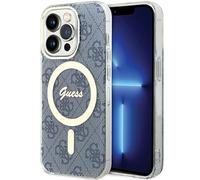 Guess GUHMP15LH4STB - Carcasa para iPhone 15 Pro de 6,1", color azul